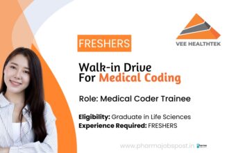 Vee Healthtek Walk-In Drive for Medical Coding Freshers