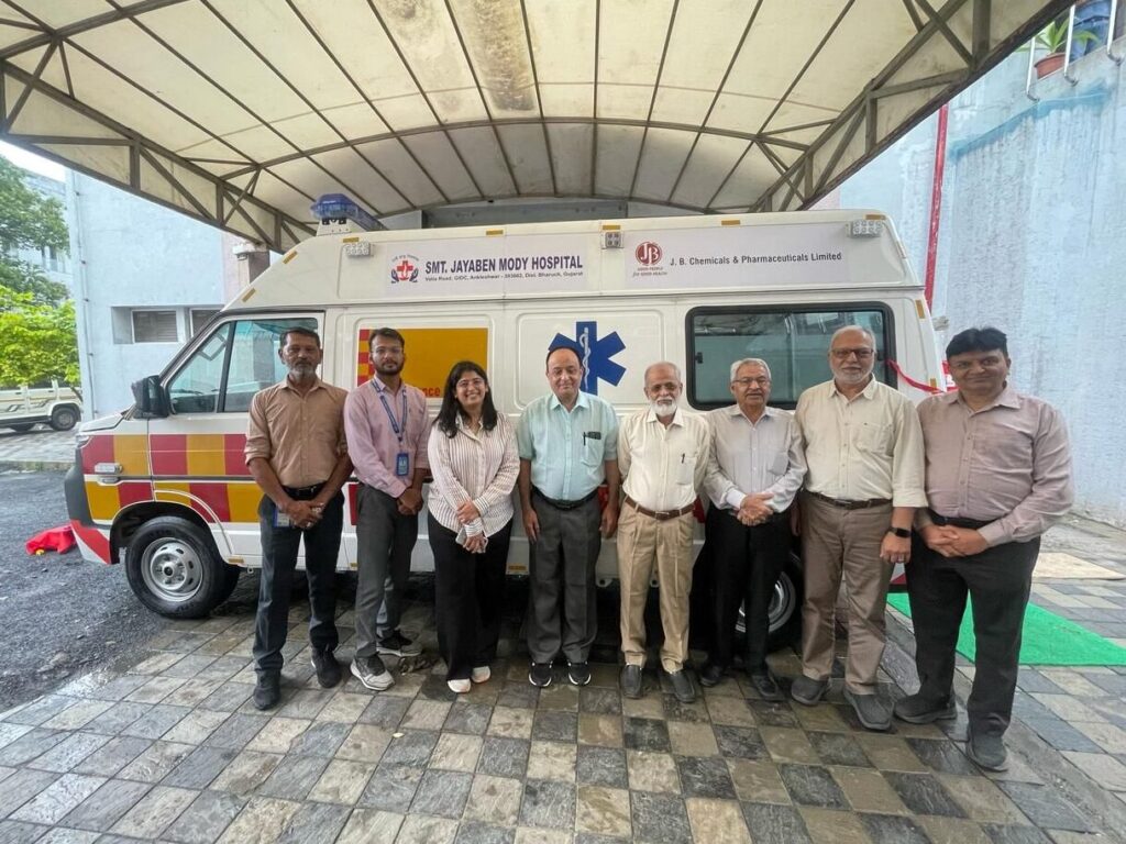 JB Pharma Donates Advanced Life Support Ambulance to Jayaben Mody Multispecialty Hospital