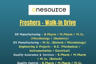 Apprentice Program (NATS) at OneSource for Freshers – Walk-In Drive