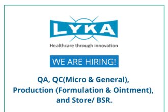 LYKA Labs Limited Hiring at Ankleshwar