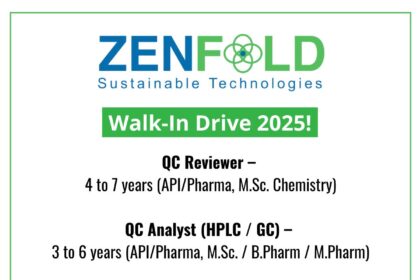Zenfold Sustainable Technologies Hiring QC Professionals