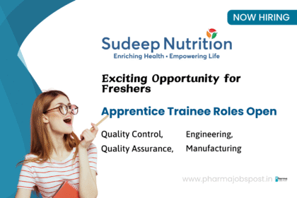 Apprenticeship Opportunity at Sudeep Nutrition