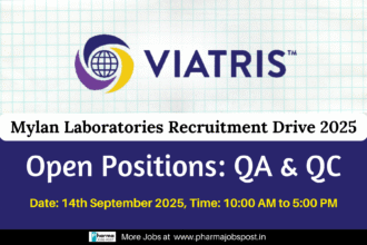 Mylan Laboratories Recruitment Drive
