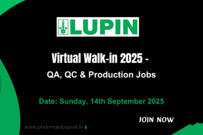 Walk-In Interview at Lupin Ltd. Tarapur