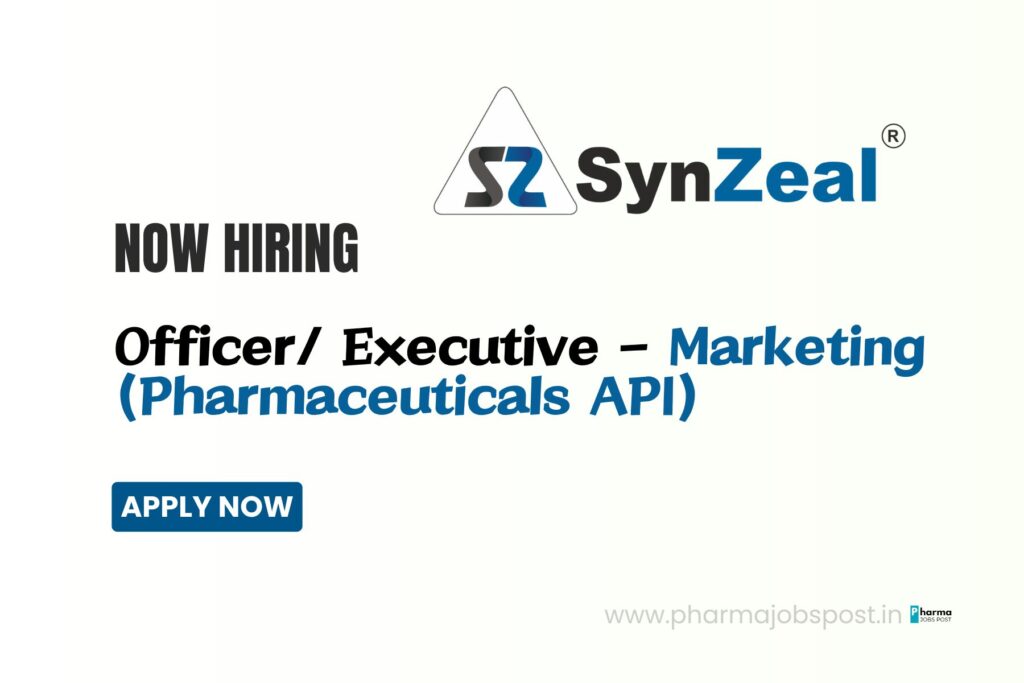 SynZeal Research Pvt. Ltd is Hiring Officer/Executive – Marketing