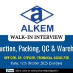 Alkem Walk-In Interview in Goa – Pharma Jobs for Production, QC, Warehouse