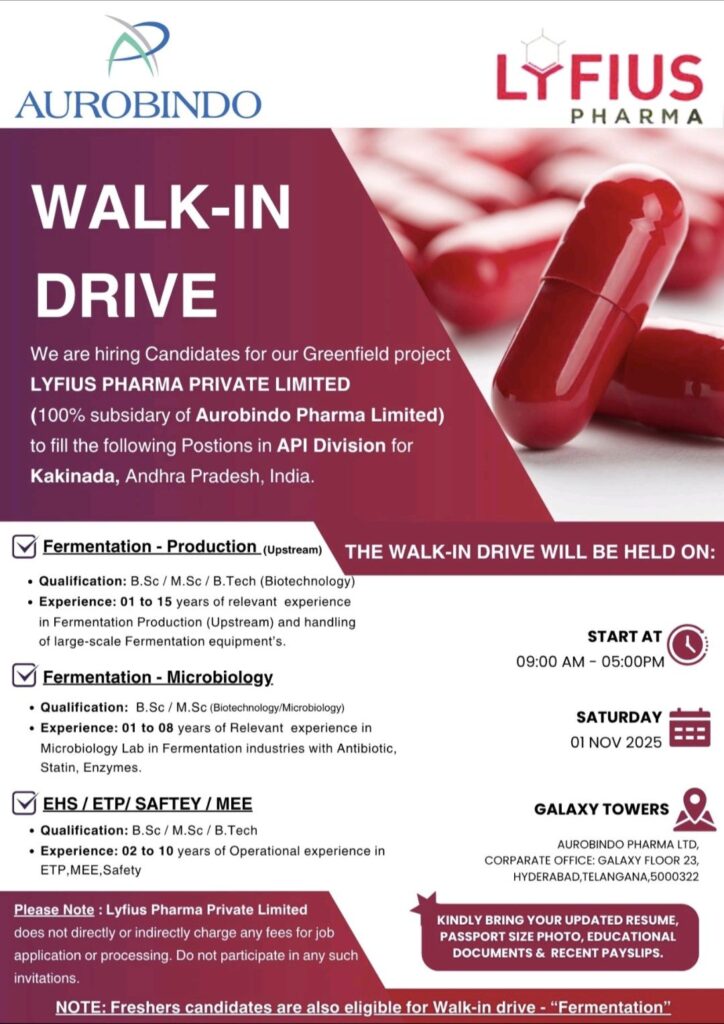 Lyfius Pharma Walk-in Drive on Saturday, November 1, 2025
