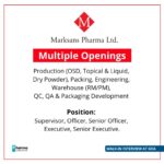 Marksans Pharma Ltd Walk-In Interview at Goa