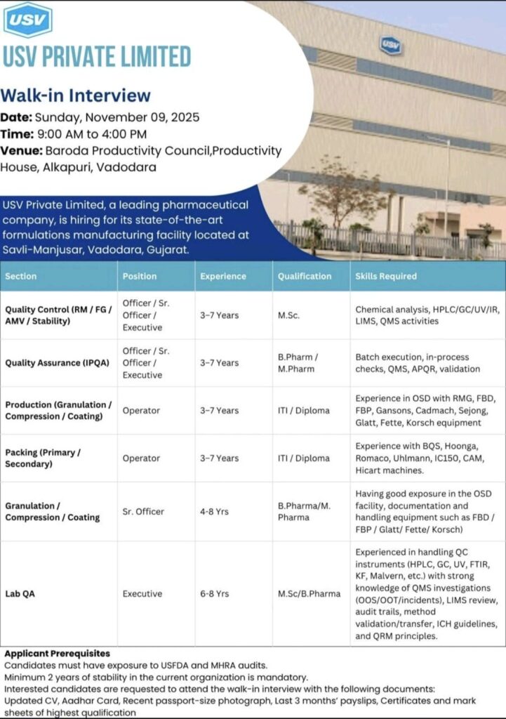 USV Private Limited Walk-In Drive