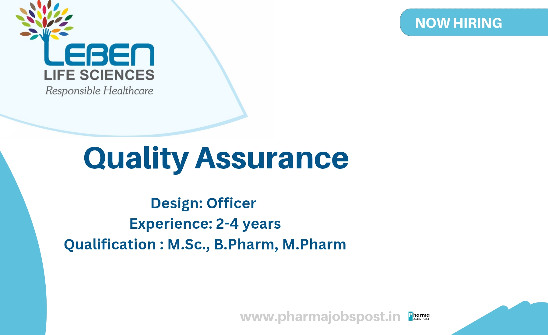 Leben Life Sciences Announces Hiring for Quality Control – Officer ...