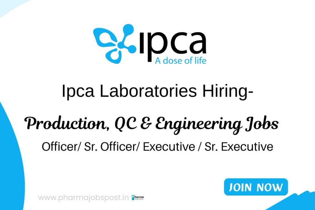 Ipca Laboratories Recruitment