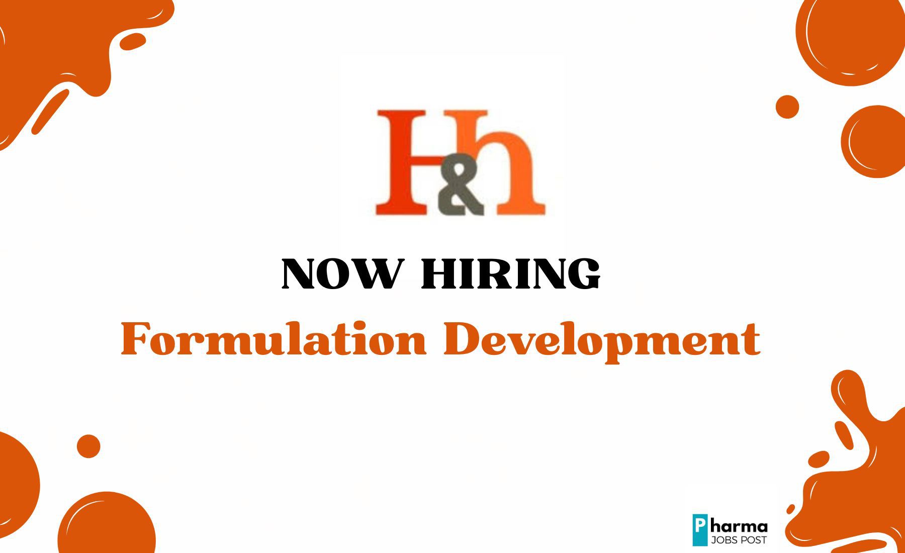 Hiring: Manager – Formulation Development (Nutraceuticals) | H&H ...