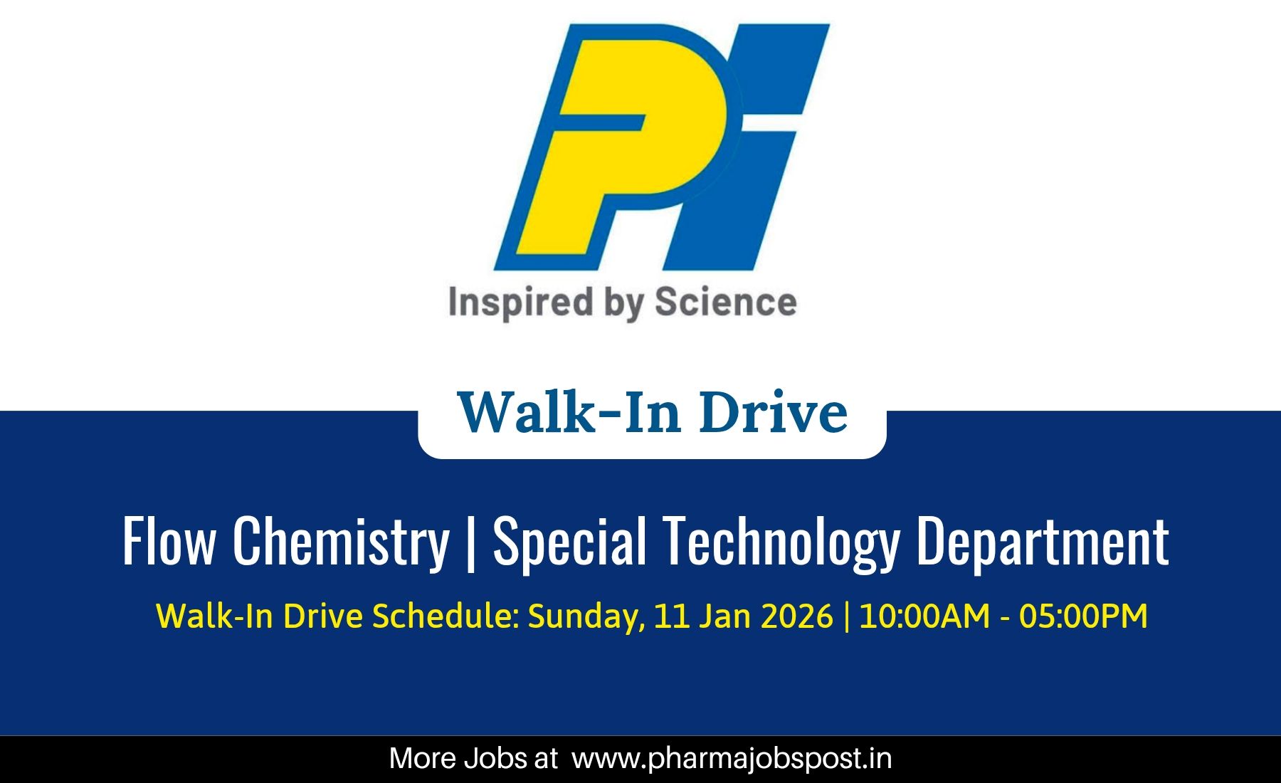 PI Industries Walk-In Drive 2025 for Flow Chemistry Professionals in ...