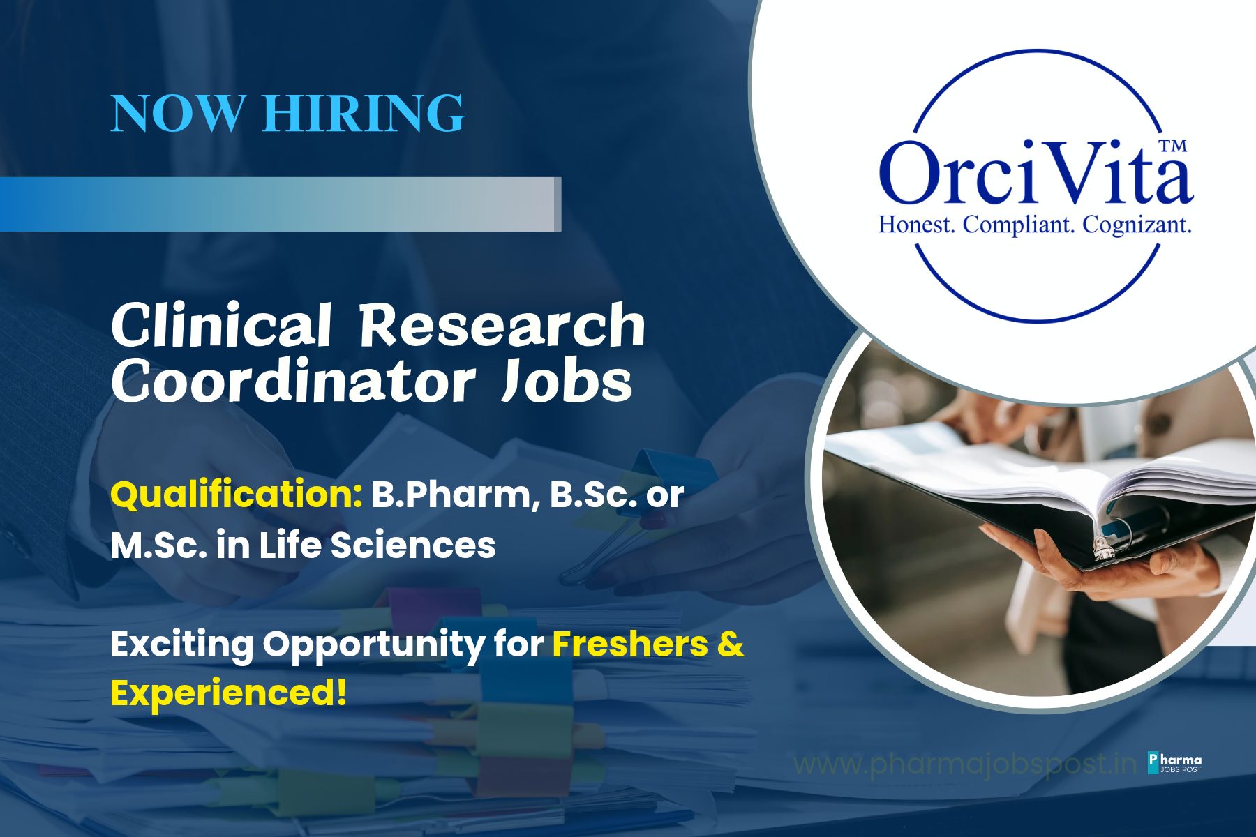 Clinical Research Coordinator Jobs 2026 – OrciVita Walk-In Drive ...