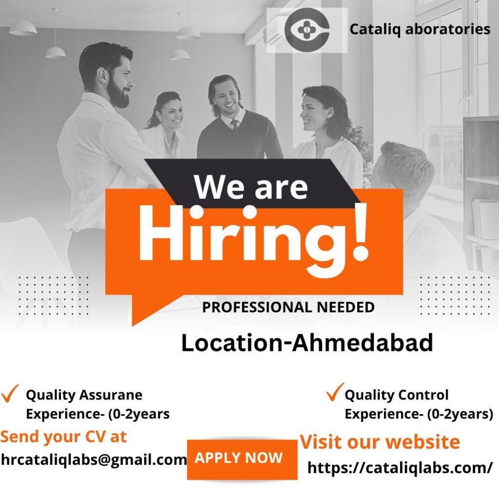 Cataliq Laboratories Hiring QA & QC Professionals