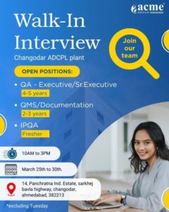 Acme Group Walk-In Interview 2026
