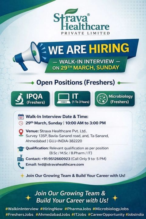 Strava Healthcare Walk-In Interview 2026