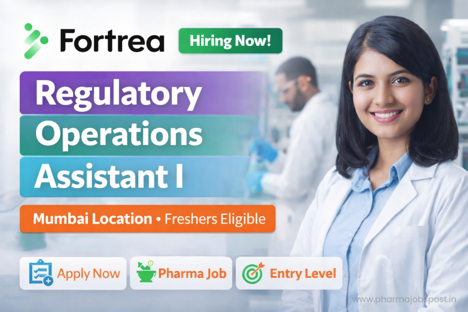 Fortrea Hiring Regulatory Operations Assistant I in Mumbai