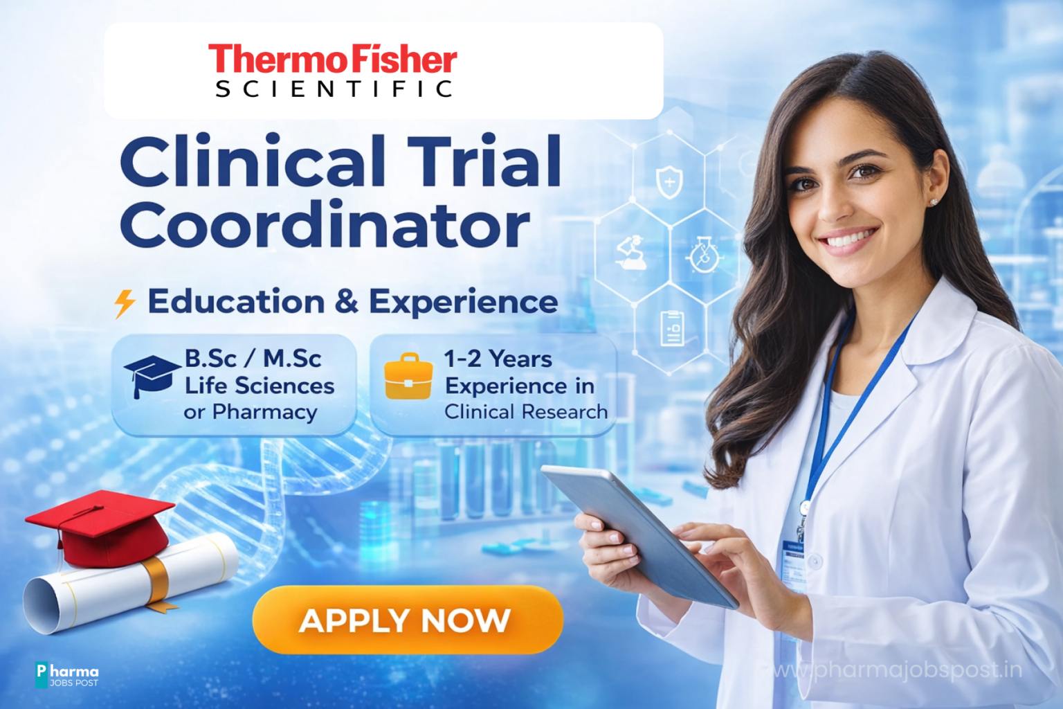 Clinical Trial Coordinator Vacancy at Thermo Fisher Scientific Inc.