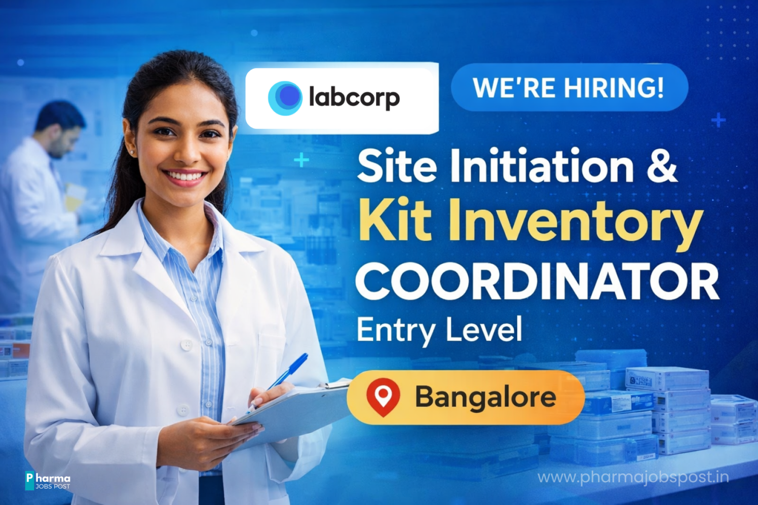 Labcorp Hiring Site Initiation & Kit Inventory Coordinator – Entry Level