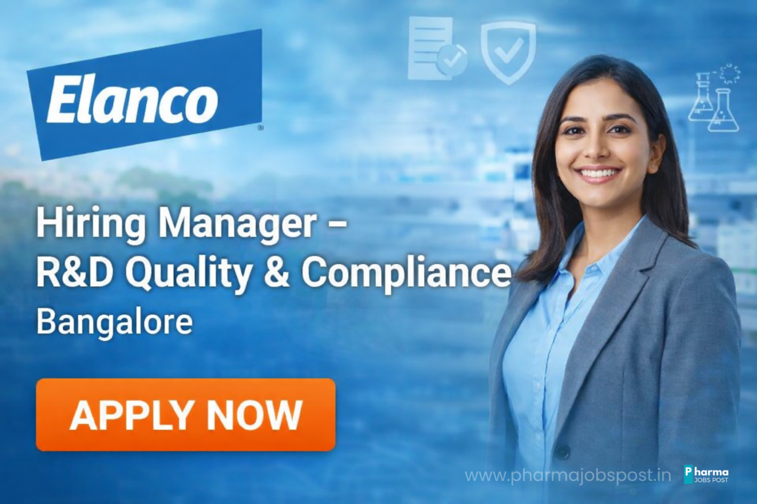 Elanco Hiring Manager – R&D Quality & Compliance | Bangalore