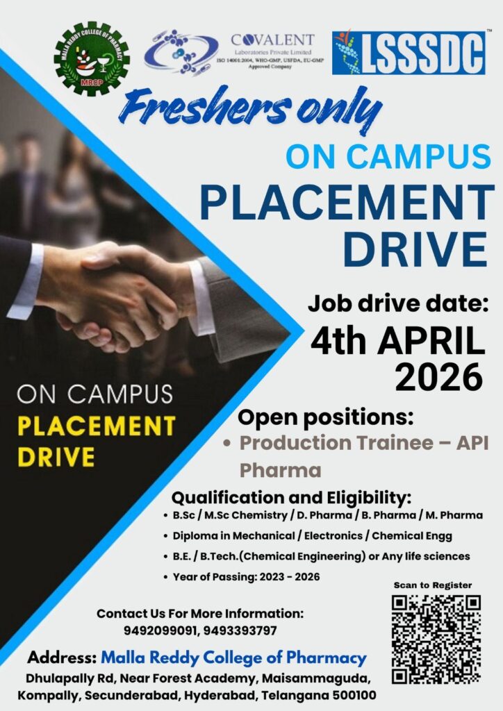 Covalent Laboratories Freshers Placement Drive 2026