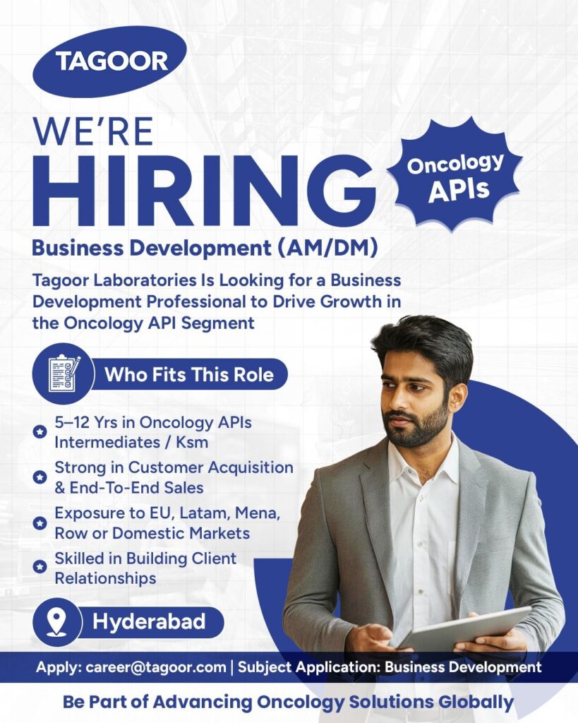 Tagoor Laboratories Hiring Business Development