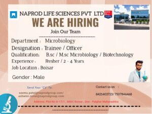 Naprod Life Sciences Hiring 2026
