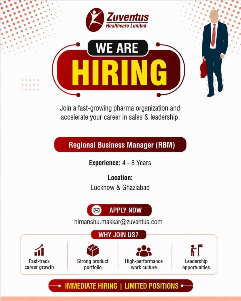 Zuventus Healthcare Hiring 2026