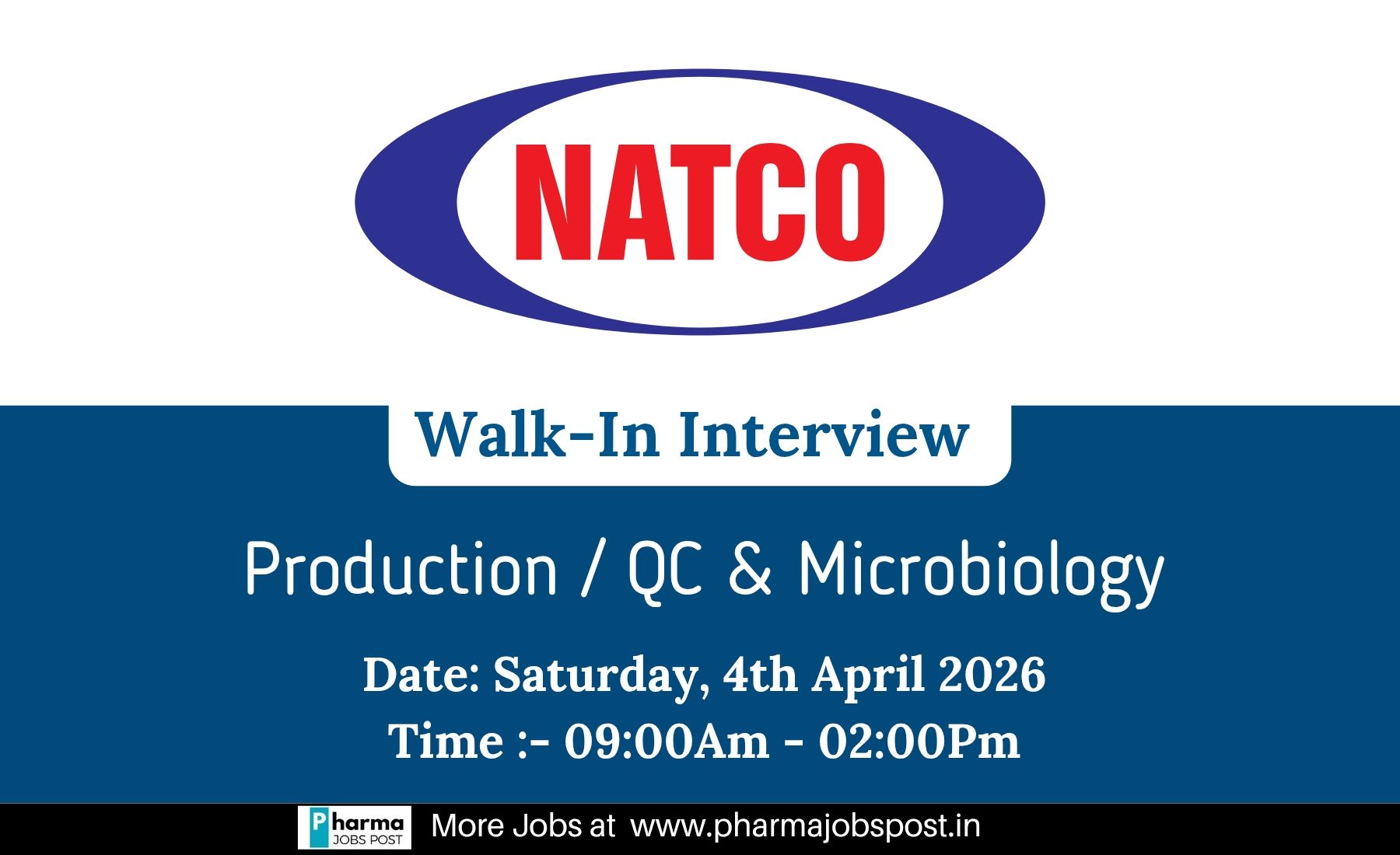 NATCO Pharma Walk-In Interview 2026: Career Opportunities in Hyderabad ...