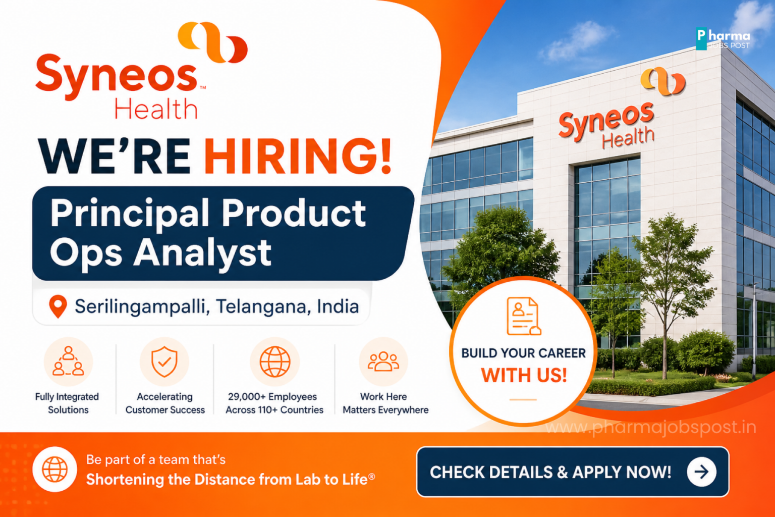 Syneos Health Hiring Principal Product Ops Analyst | Veeva Vault Jobs