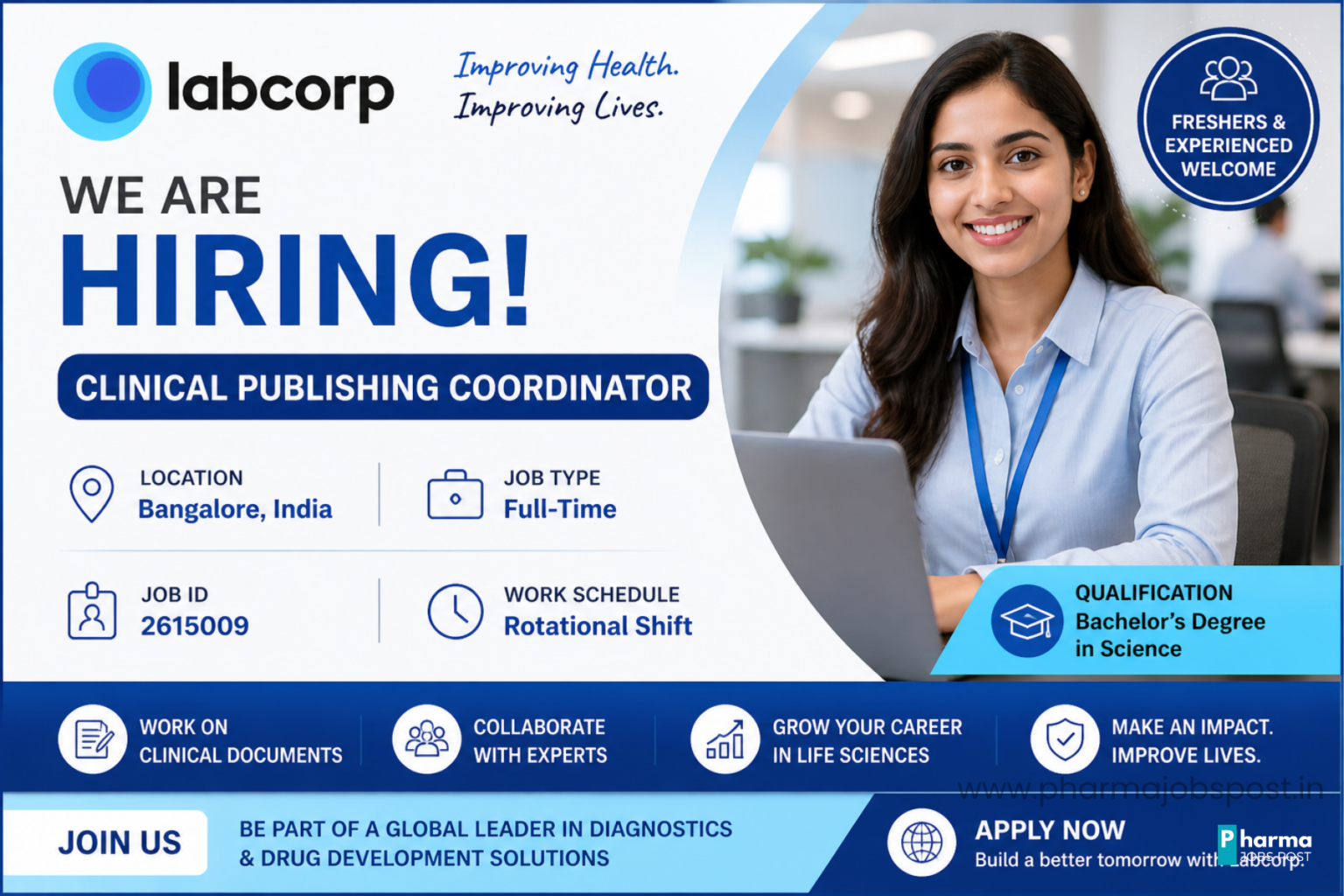 Labcorp Hiring Clinical Publishing Coordinator in Bangalore