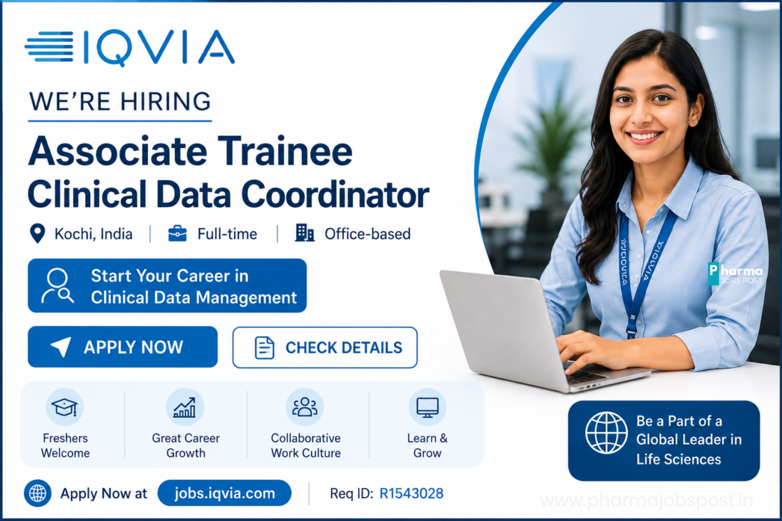 IQVIA Hiring Associate Trainee Clinical Data Coordinator in Kochi