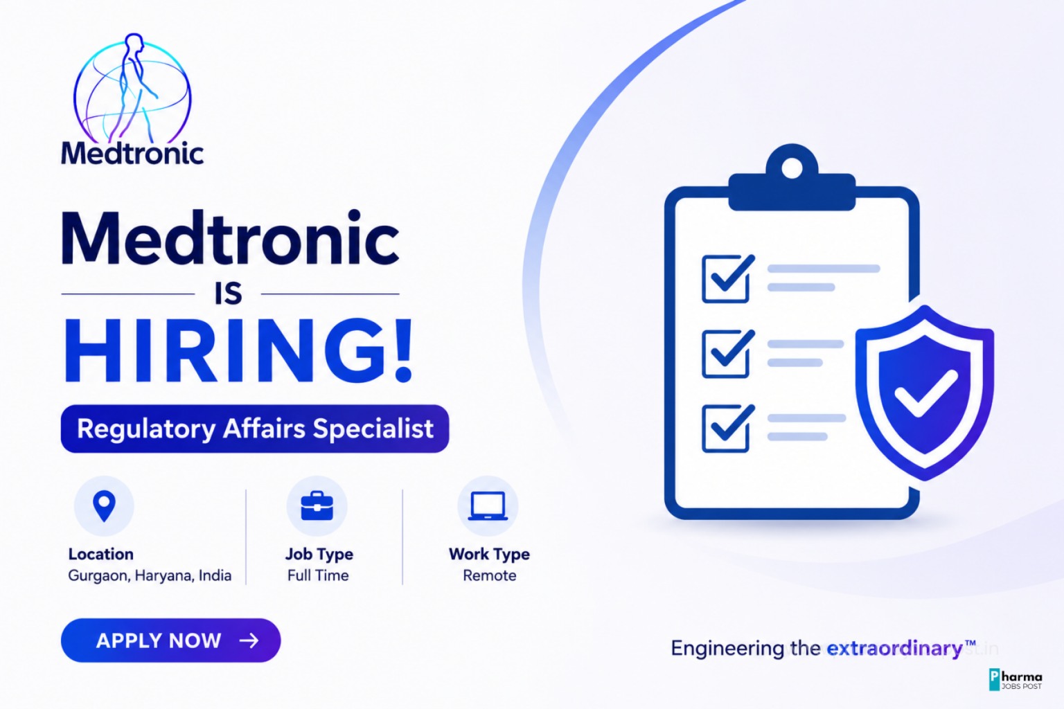 Medtronic Hiring Regulatory Affairs Specialist in Gurgaon