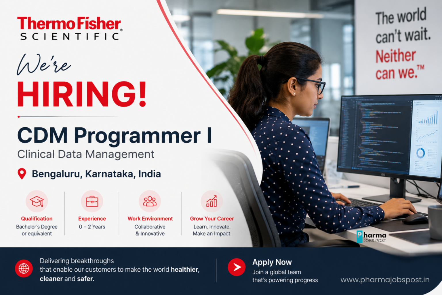 Thermo Fisher Scientific Hiring CDM Programmer I in Bengaluru