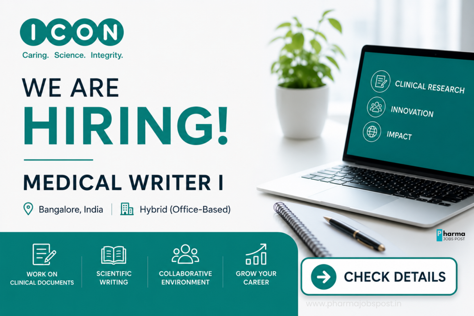 ICON plc Recruitment 2026 | Medical Writer I Opportunity