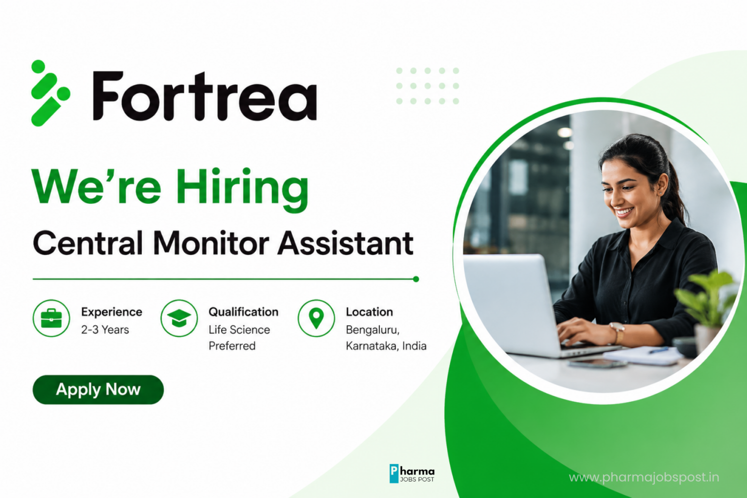 Fortrea Hiring Central Monitor Assistant | Clinical Research Jobs in Bengaluru