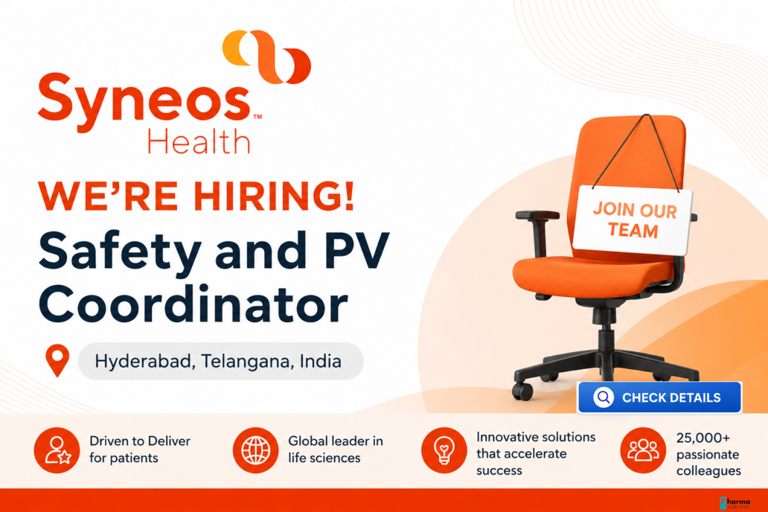 Syneos Health Hiring Safety and PV Coordinator in Hyderabad 