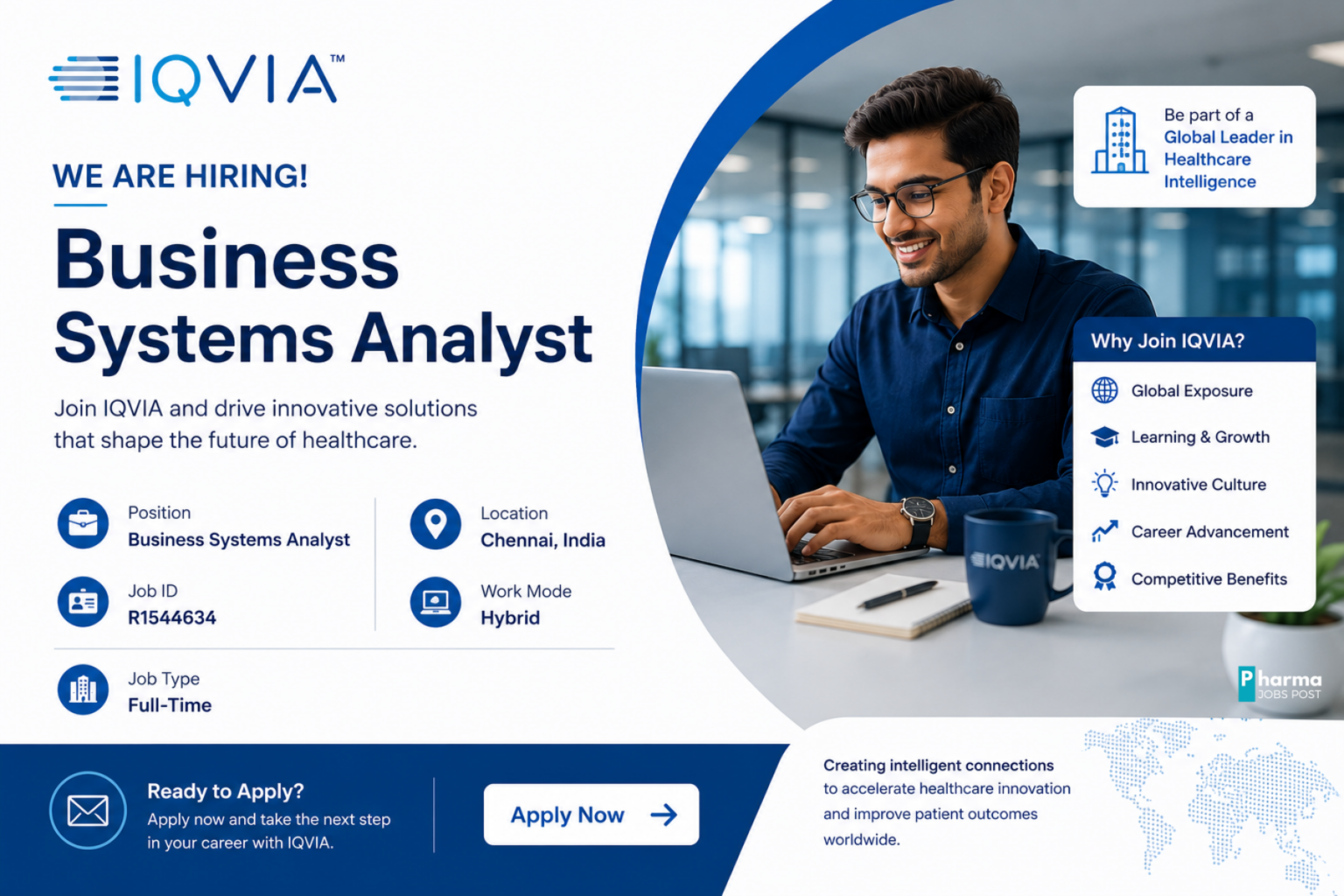 IQVIA Hiring Business Systems Analyst in Chennai | Hybrid Job Opportunity