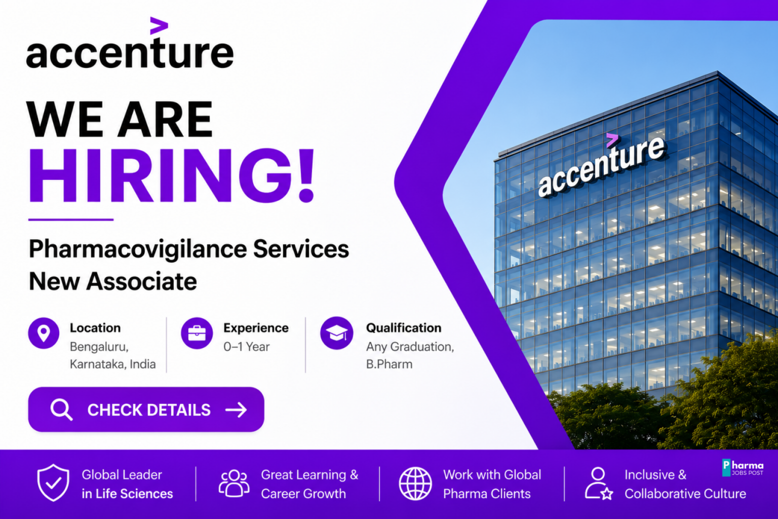 Accenture Recruitment 2026 – Pharmacovigilance Services New Associate