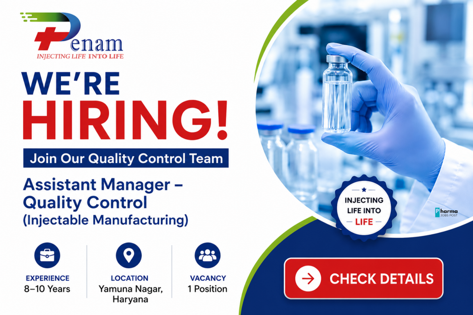 Penam Biosciences Recruitment 2026
