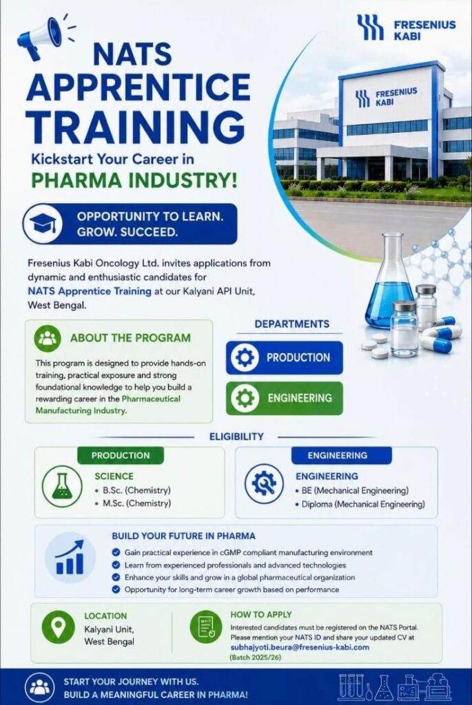 Fresenius Kabi Oncology Apprentice Jobs