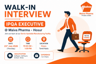 Maiva Pharma Walk-in Interview 2026