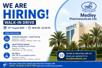 Medley Pharmaceuticals Walk-In Drive 2026