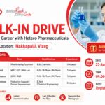 Hetero Pharmaceuticals Walk-In Drive 2026, Vizag