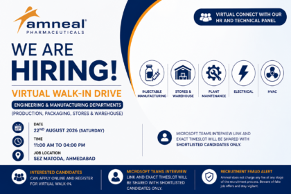 Amneal Pharmaceuticals Virtual Walk-In Drive 2026 | Engineering & Manufacturing Jobs