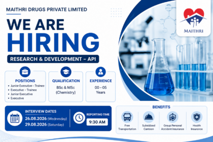 Maithri Drugs Hiring 2026 | R&D API Jobs