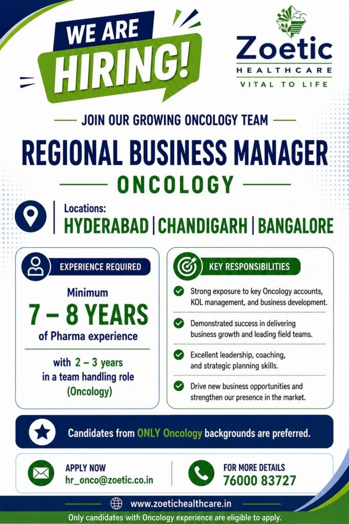 Zoetic Healthcare Recruitment 2026: Oncology Jobs