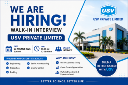 USV Private Limited Hiring – Walk-In Interview