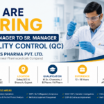 Raks Pharma Hiring for Dy. Manager to Sr. Manager – QC in Dahej